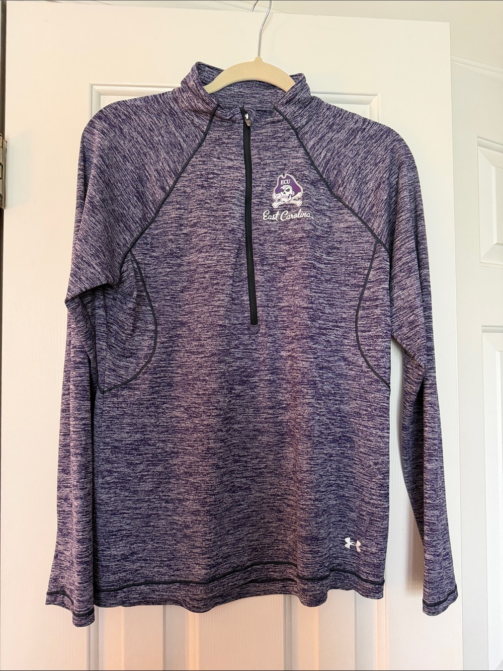 Under Armour Purple Heathered ECU Quarter-Zip Pullover
